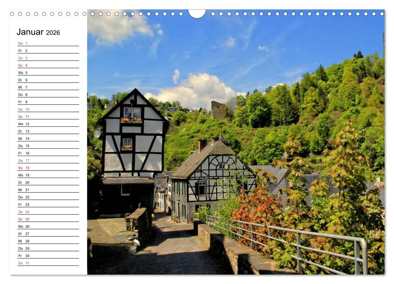 Bild: 9783516006223 | Eine Perle in der Eifel - Monschau (Wandkalender 2026 DIN A3 quer),...