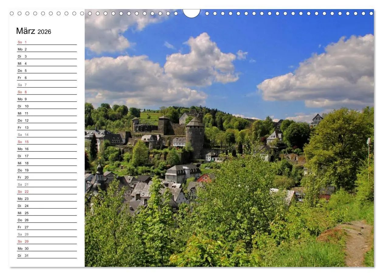 Bild: 9783516006223 | Eine Perle in der Eifel - Monschau (Wandkalender 2026 DIN A3 quer),...