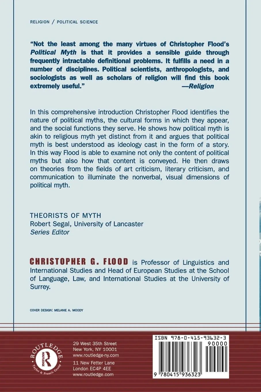 Rückseite: 9780415936323 | Political Myth | Christopher Flood | Taschenbuch | Englisch | 2001