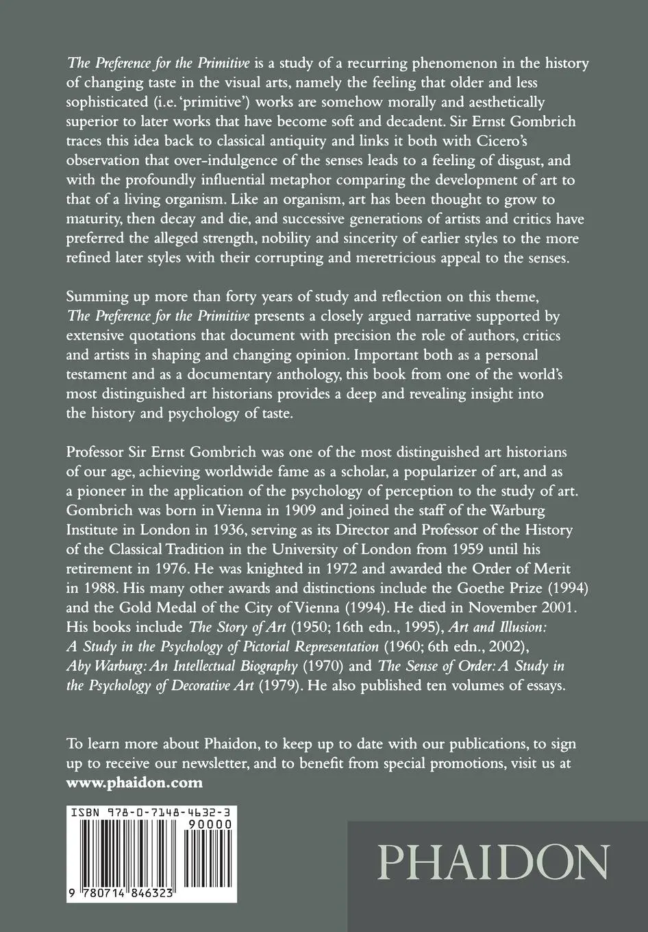 Rückseite: 9780714846323 | The Preference for the Primitive | E H Gombrich | Taschenbuch | 2014