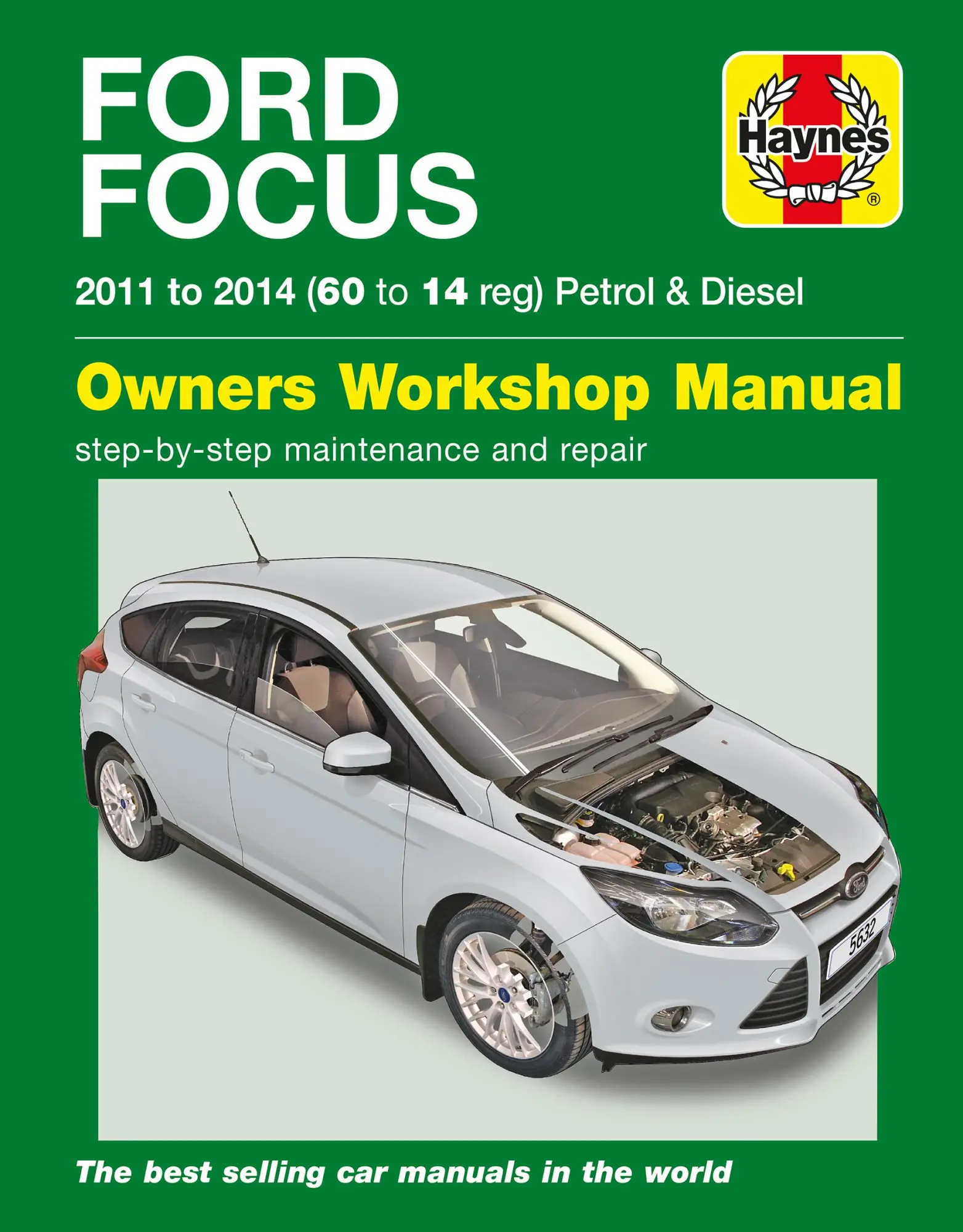 Cover: 9780857336323 | Ford Focus Petrol &amp; Diesel (11 - 14) Haynes Repair Manual | Storey