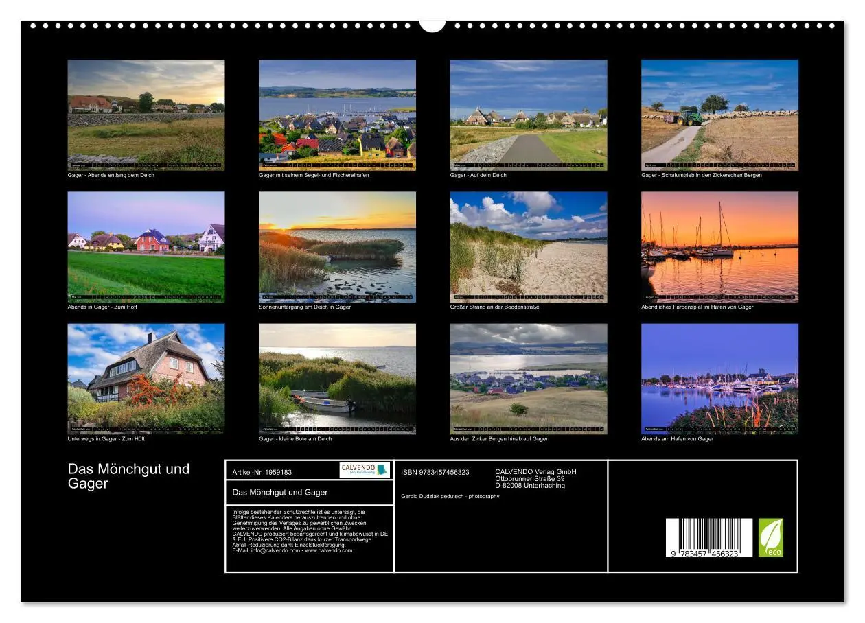 Bild: 9783457456323 | Das Mönchgut und Gager (hochwertiger Premium Wandkalender 2026 DIN...
