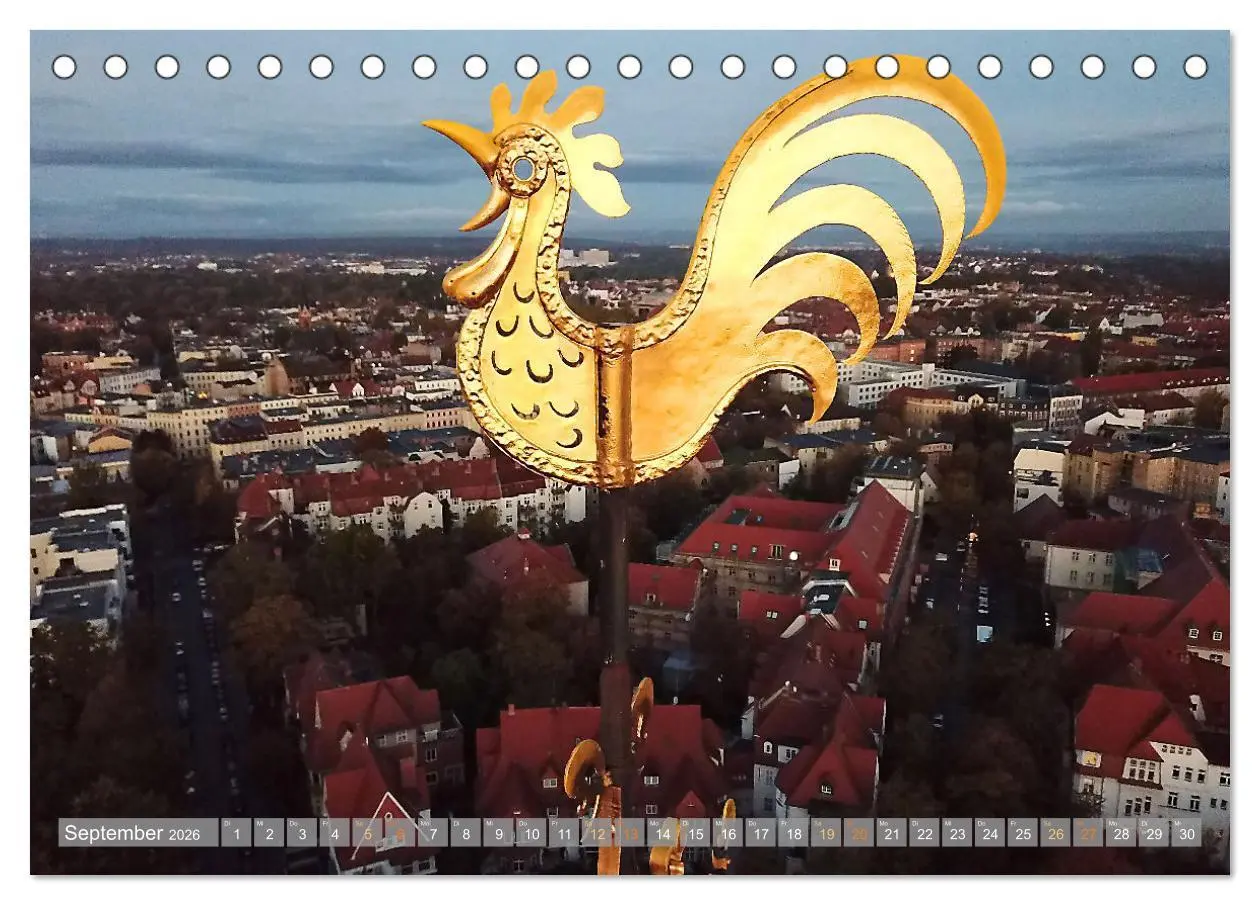 Bild: 9783457526323 | HALLE SAALE GEDROHNT 2026 (Tischkalender 2026 DIN A5 quer),...