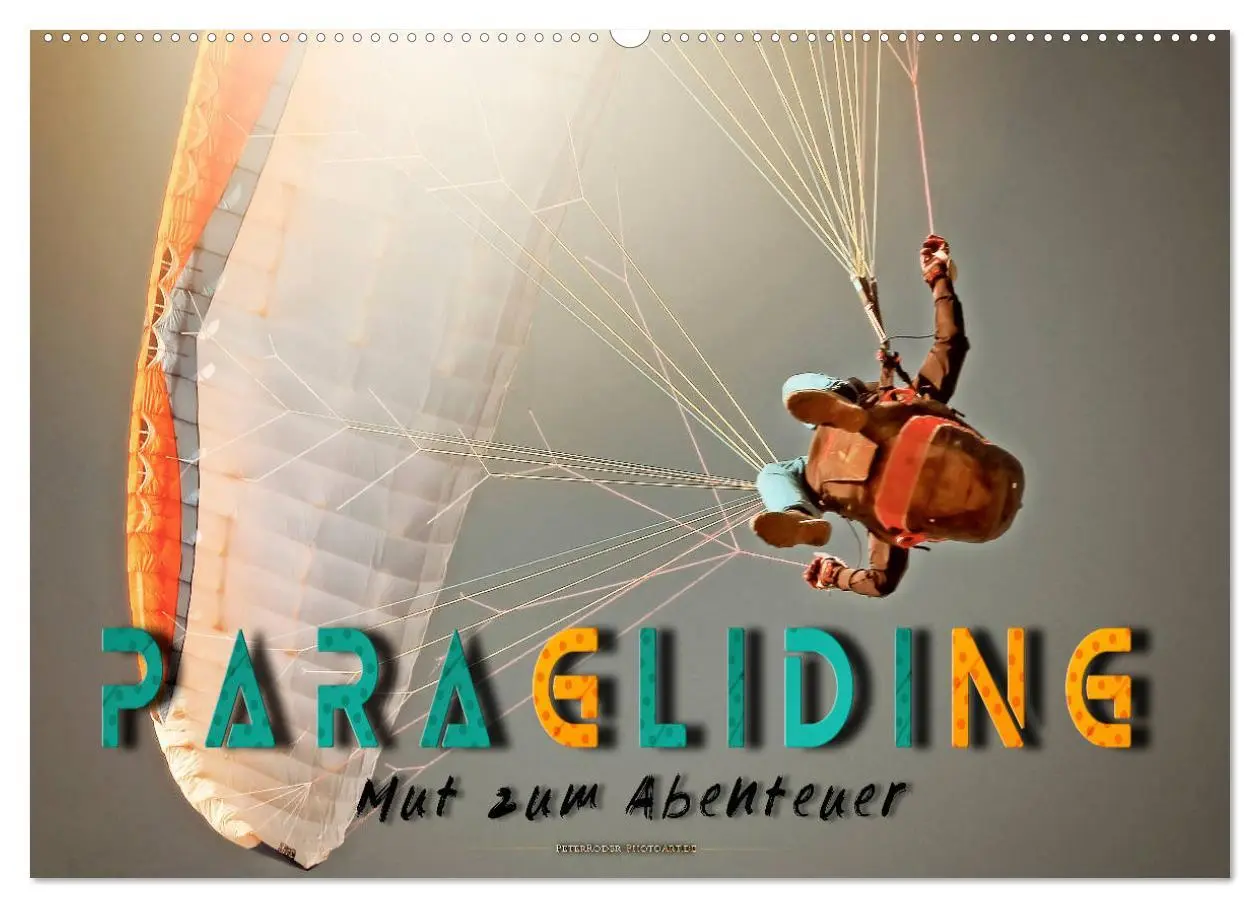 Cover: 9783457696323 | Paragliding - Mut zum Abenteuer (Wandkalender 2026 DIN A2 quer),...
