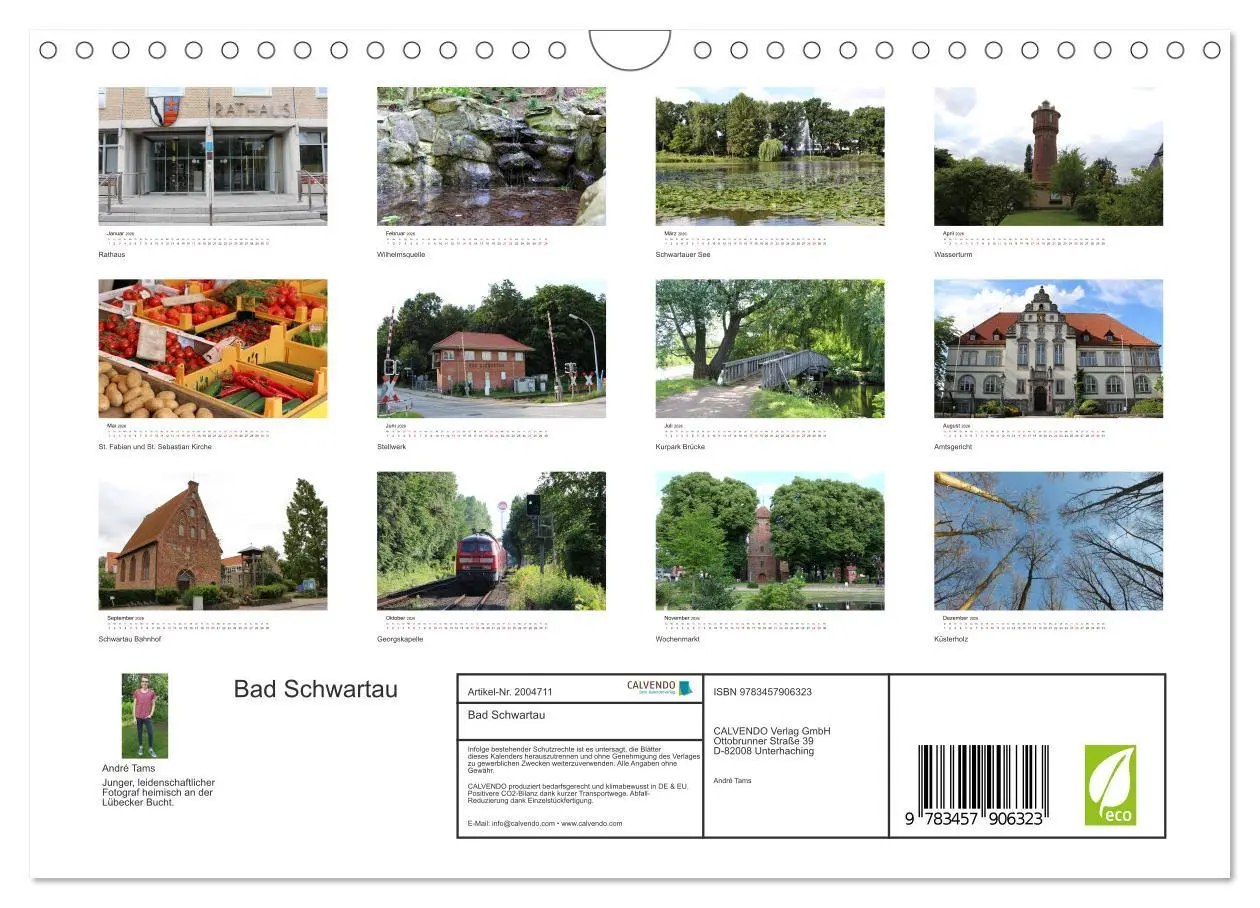 Bild: 9783457906323 | Bad Schwartau (Wandkalender 2026 DIN A4 quer), CALVENDO Monatskalender