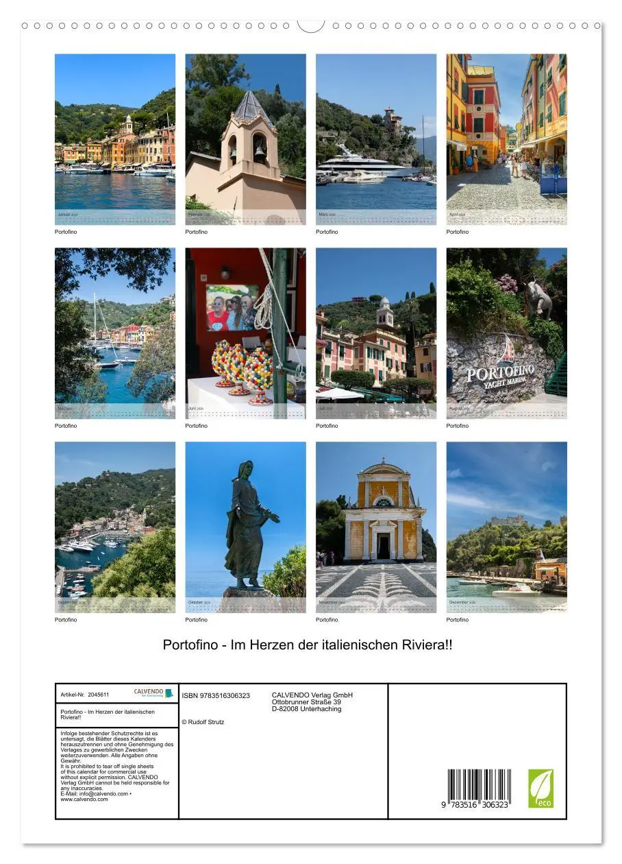 Bild: 9783516306323 | Portofino - Im Herzen der italienischen Riviera!! (hochwertiger...