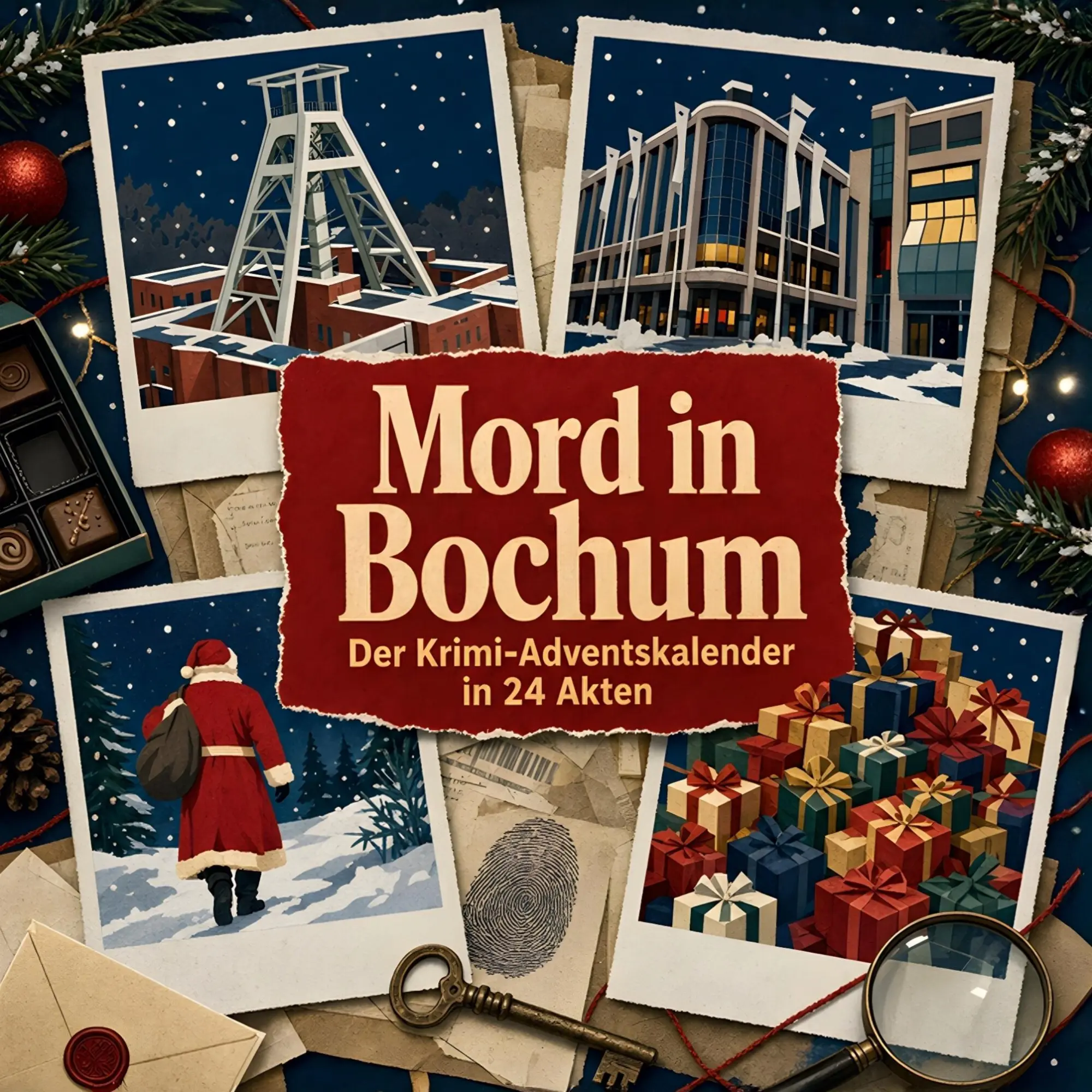 Cover: 9783696116323 | Mord in Bochum | Der Krimi-Adventskalender in 24 Akten | Schäfer