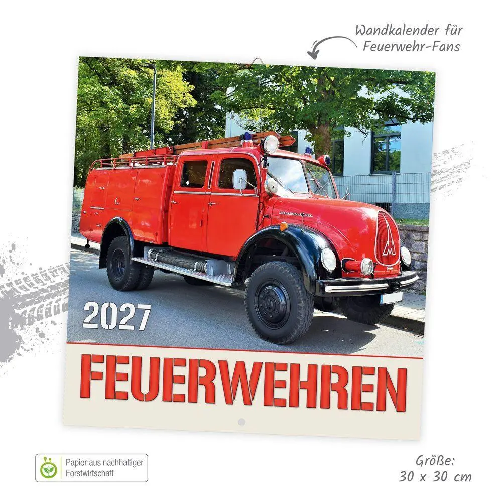 Bild: 9783988026323 | TRÖTSCH - Broschürenkalender Feuerwehren 2027 | Wandplaner | KG | 2027