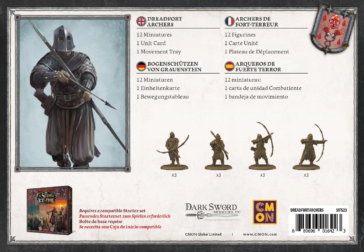 Bild: 889696016423 | A Song of Ice &amp; Fire Dreadfort Archers (Bogenschützen von Grauenstein)
