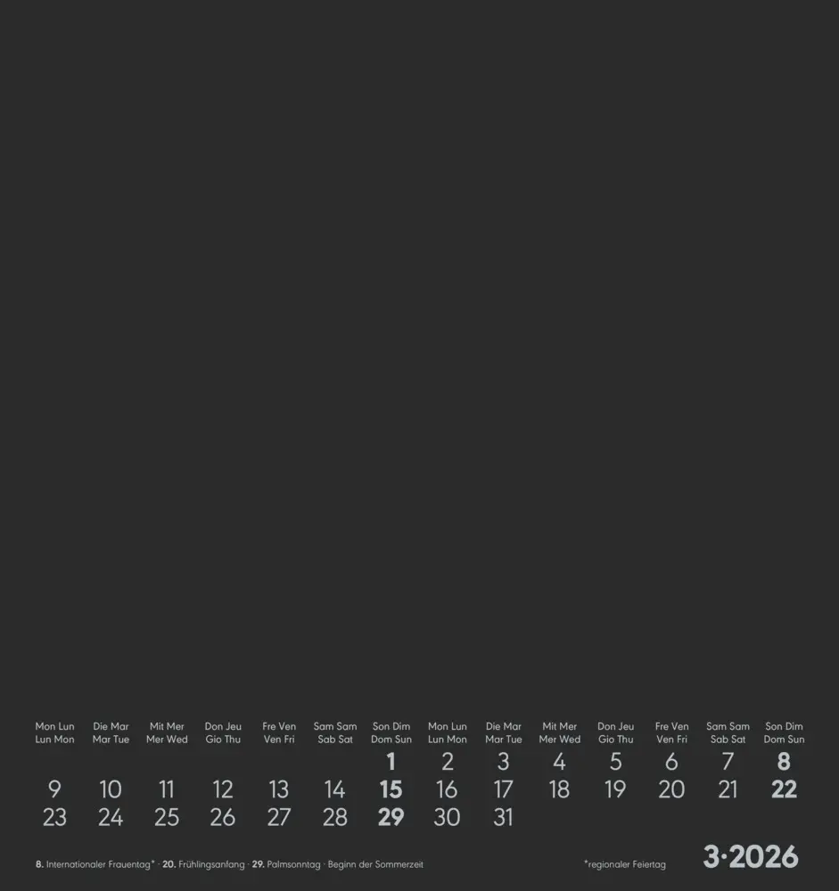 Bild: 4069095006423 | Alpha Edition - Kreativ-Kalender Schwarz 2026 - Bastelkalender...