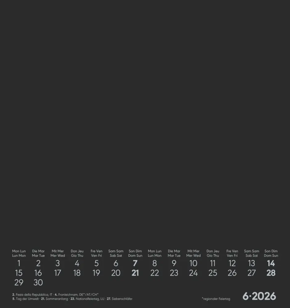 Bild: 4069095006423 | Alpha Edition - Kreativ-Kalender Schwarz 2026 - Bastelkalender...