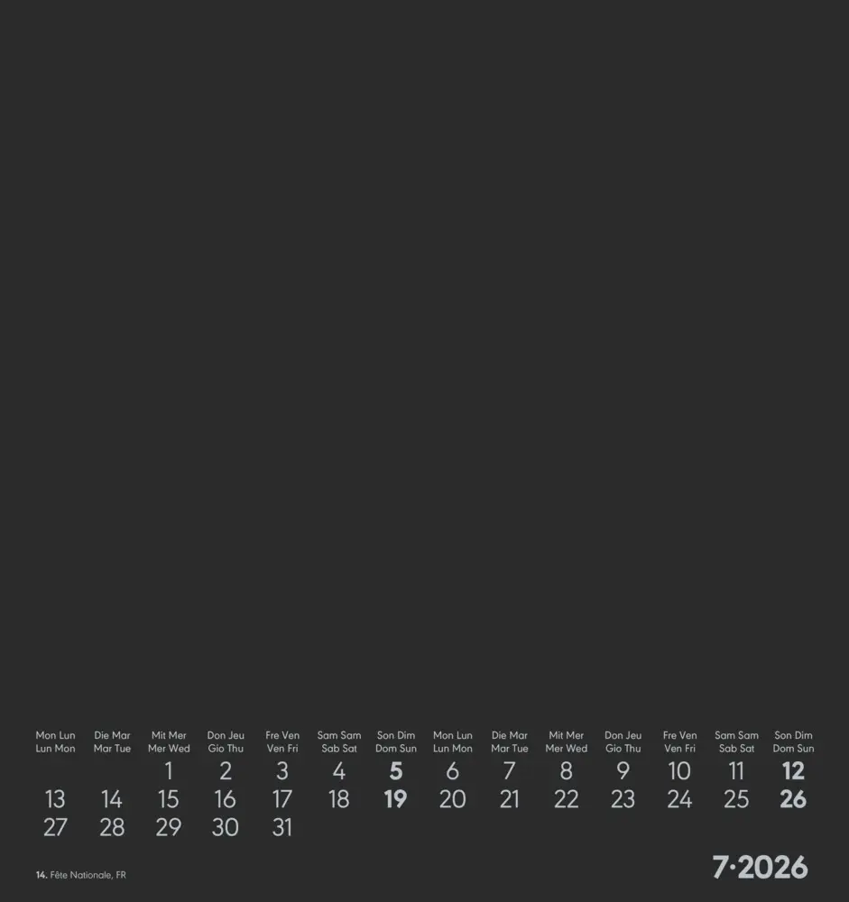 Bild: 4069095006423 | Alpha Edition - Kreativ-Kalender Schwarz 2026 - Bastelkalender...