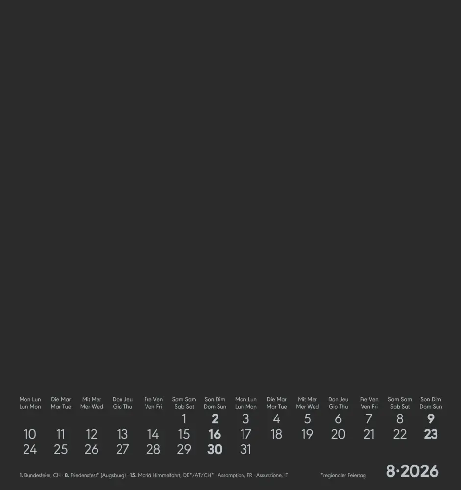 Bild: 4069095006423 | Alpha Edition - Kreativ-Kalender Schwarz 2026 - Bastelkalender...