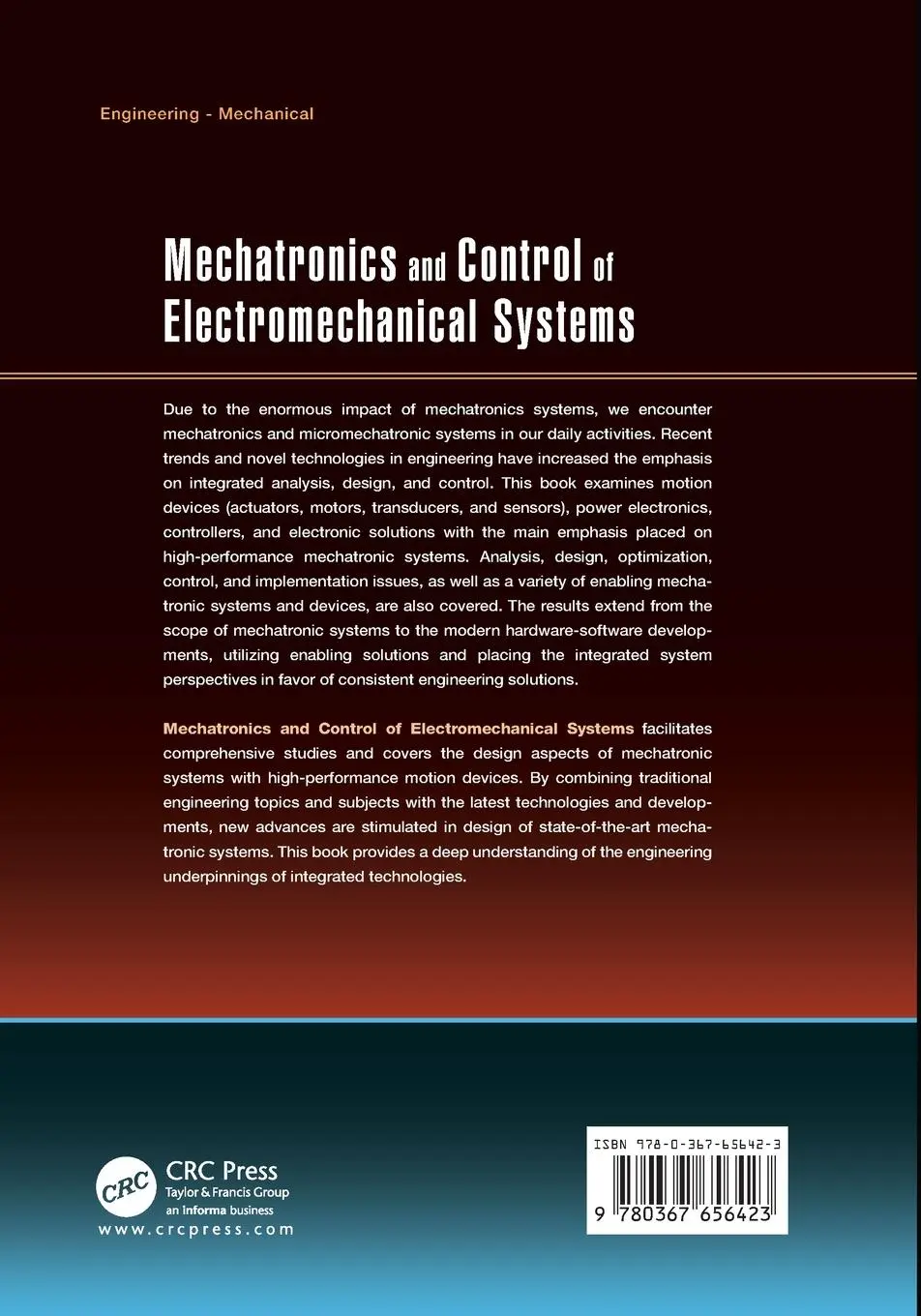 Rückseite: 9780367656423 | Mechatronics and Control of Electromechanical Systems | Lyshevski