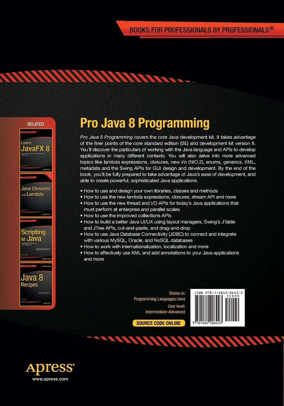 Rückseite: 9781484206423 | Pro Java 8 Programming | Terrill Brett Spell | Taschenbuch | xxix