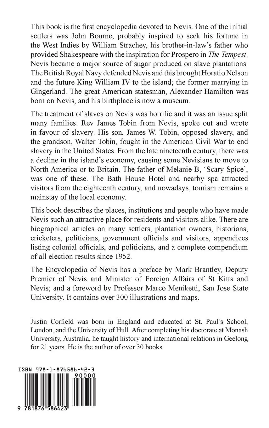 Rückseite: 9781876586423 | Encyclopedia of Nevis | Justin Corfield | Buch | Englisch | 2017