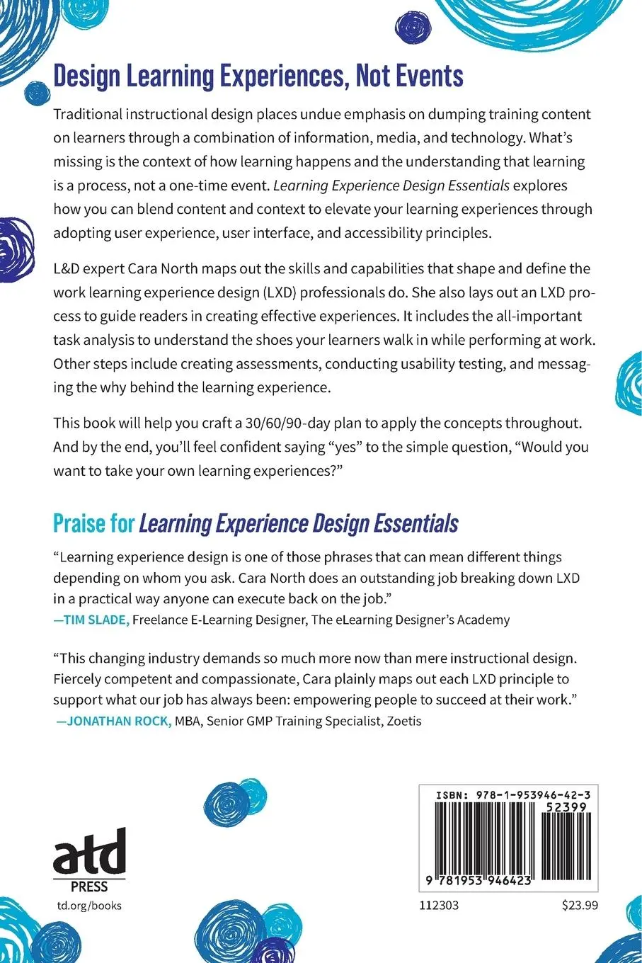 Rückseite: 9781953946423 | Learning Experience Design Essentials | Cara North | Taschenbuch