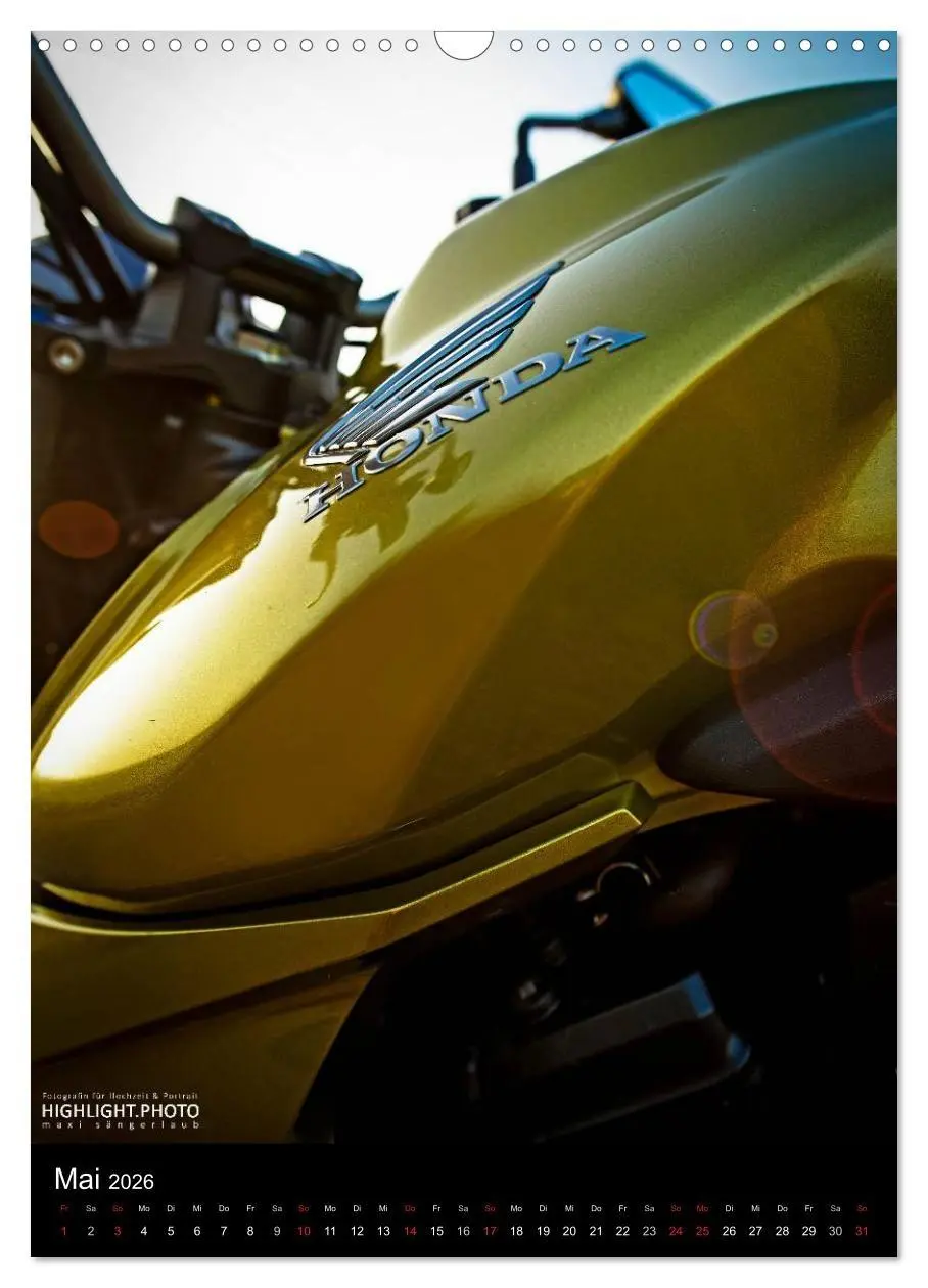 Bild: 9783516456523 | HONDA CB1000R (Wandkalender 2026 DIN A3 hoch), CALVENDO Monatskalender
