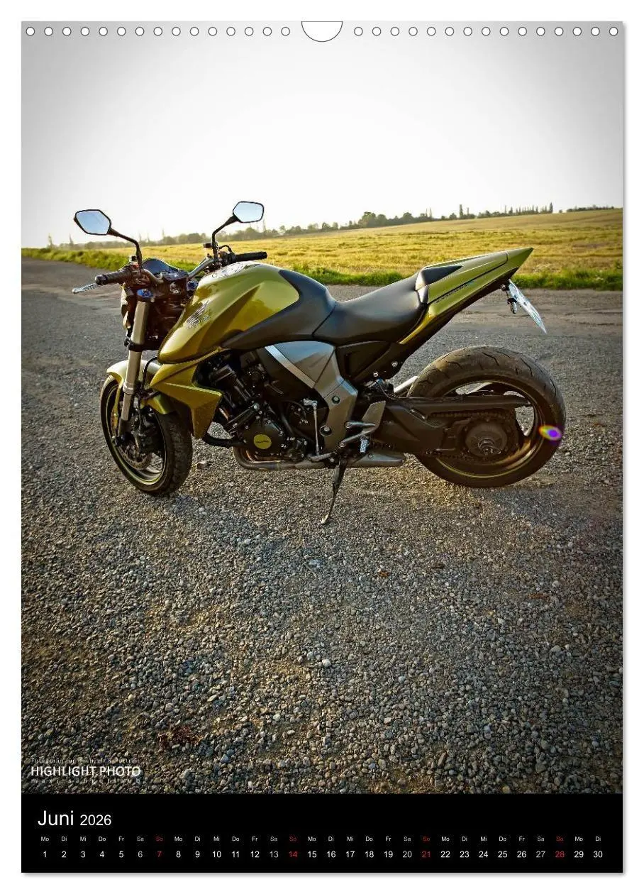 Bild: 9783516456523 | HONDA CB1000R (Wandkalender 2026 DIN A3 hoch), CALVENDO Monatskalender