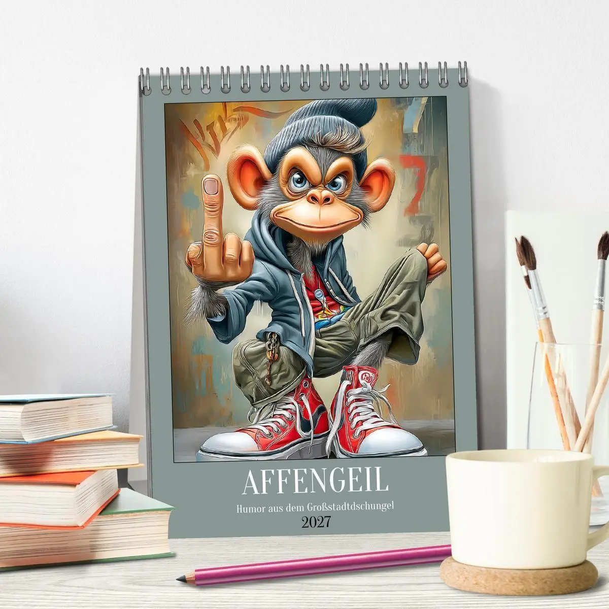Bild: 9783516836523 | Affengeil. Humor aus dem Großstadtdschungel (Tischkalender 2027 DIN...