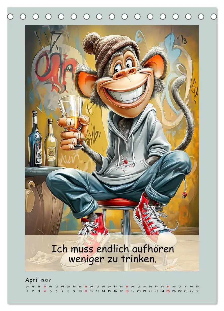 Bild: 9783516836523 | Affengeil. Humor aus dem Großstadtdschungel (Tischkalender 2027 DIN...