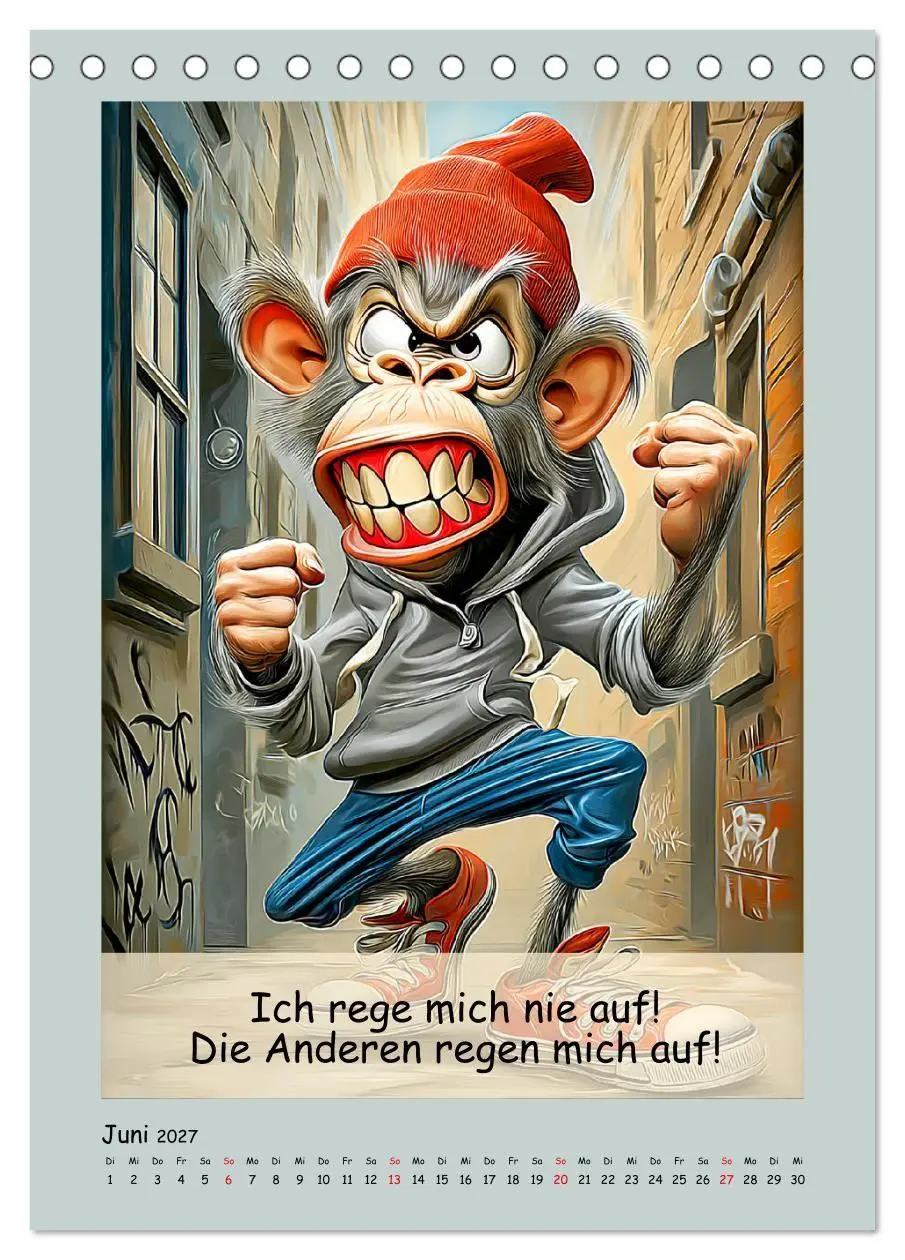 Bild: 9783516836523 | Affengeil. Humor aus dem Großstadtdschungel (Tischkalender 2027 DIN...