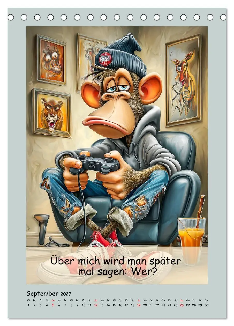 Bild: 9783516836523 | Affengeil. Humor aus dem Großstadtdschungel (Tischkalender 2027 DIN...