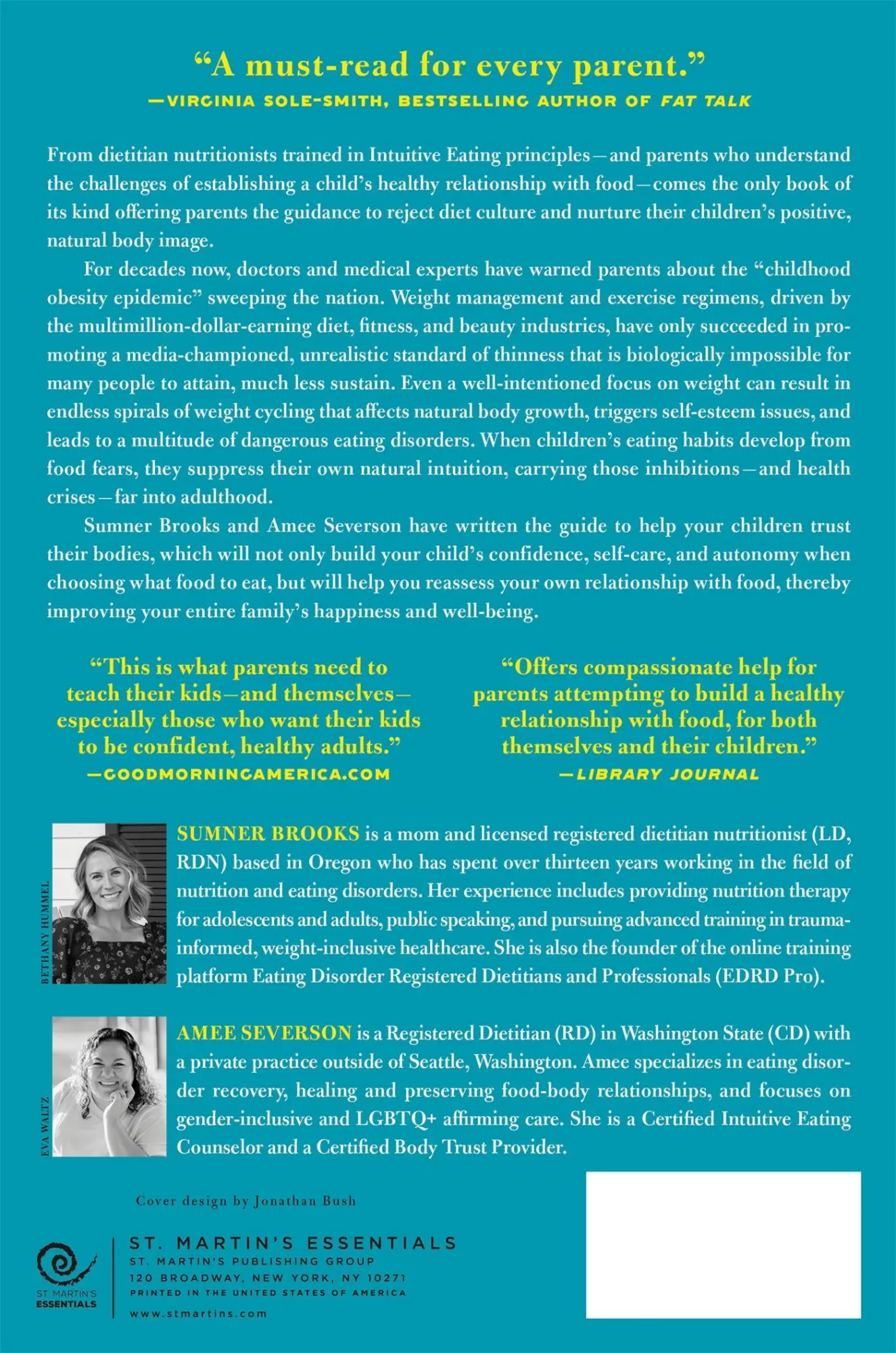 Rückseite: 9781250786623 | How to Raise an Intuitive Eater | Sumner Brooks | Taschenbuch | 2024