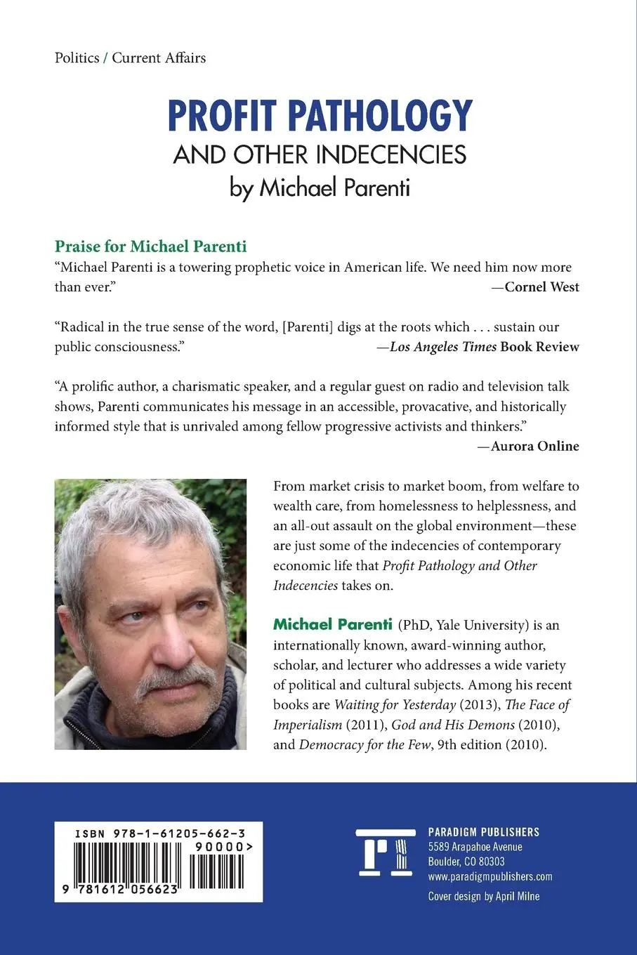 Rückseite: 9781612056623 | Profit Pathology and Other Indecencies | Michael Parenti | Taschenbuch
