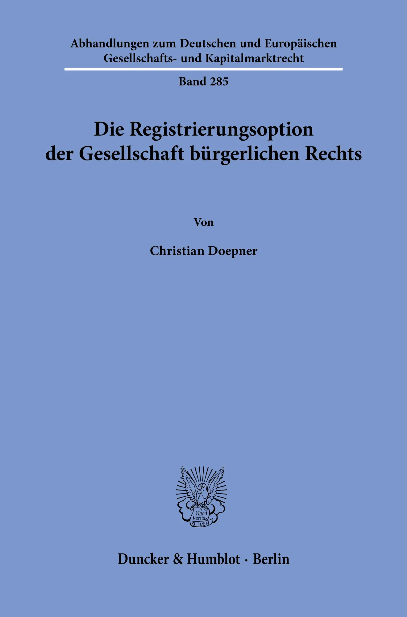 Die Registrierungsoption der Gesellschaft bürgerlichen Rechts