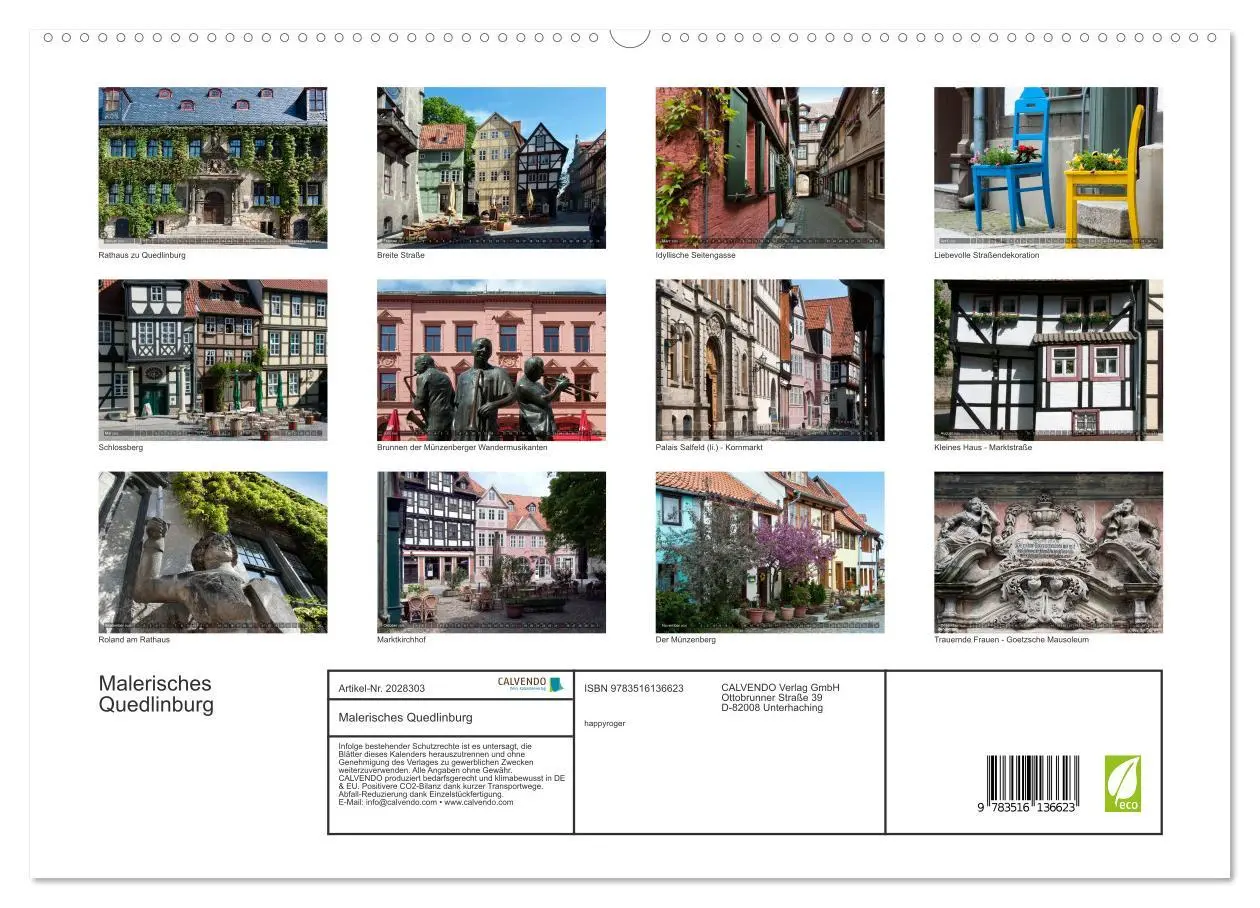 Bild: 9783516136623 | Malerisches Quedlinburg (hochwertiger Premium Wandkalender 2026 DIN...