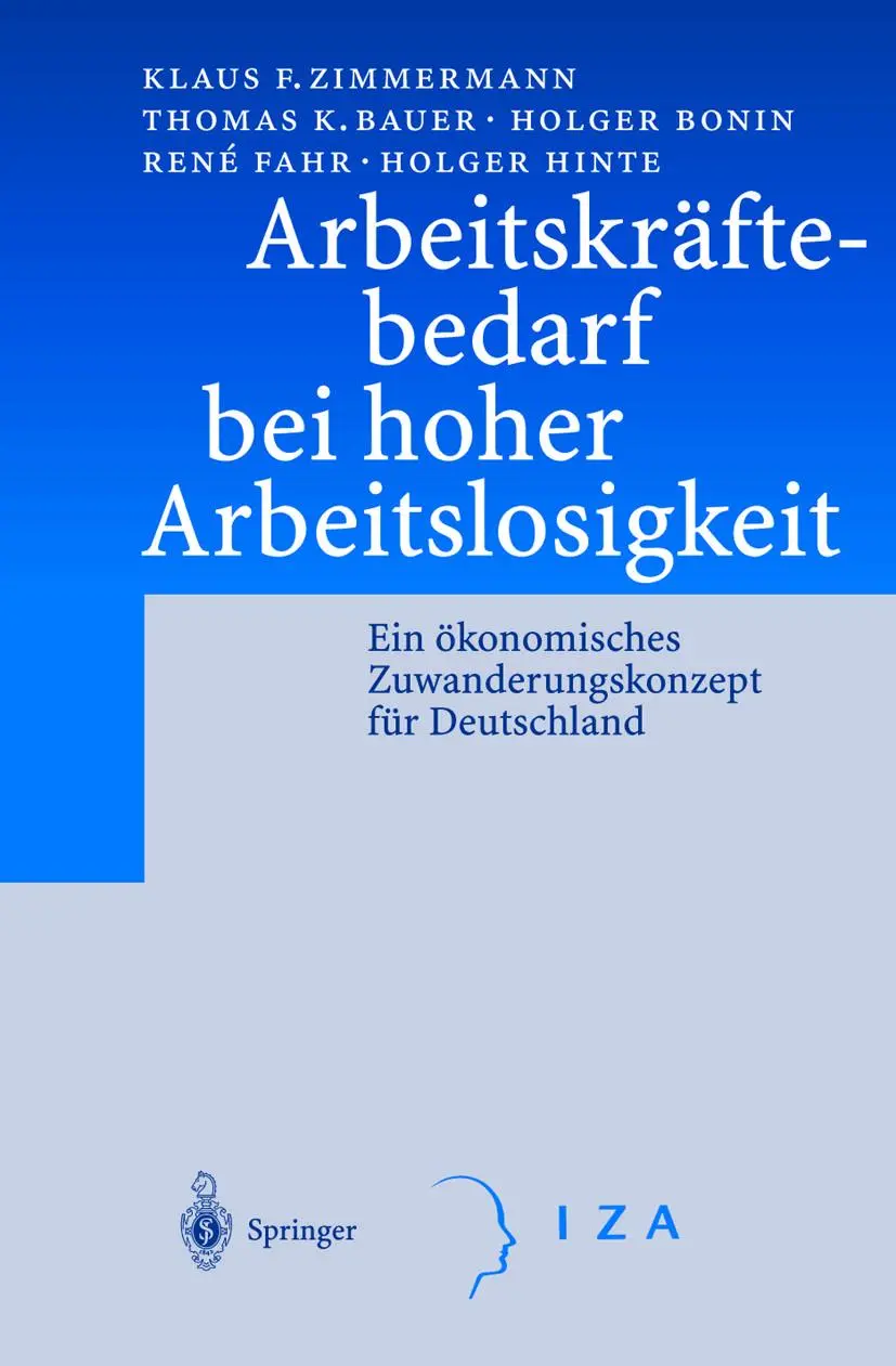 Cover: 9783642626623 | Arbeitskräftebedarf bei hoher Arbeitslosigkeit | Zimmermann (u. a.)