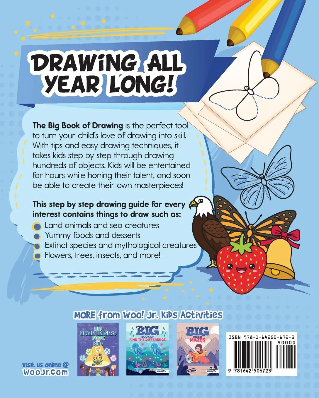 Rückseite: 9781642506723 | The Big Book of Drawing | Woo! Jr. Kids Activities | Taschenbuch
