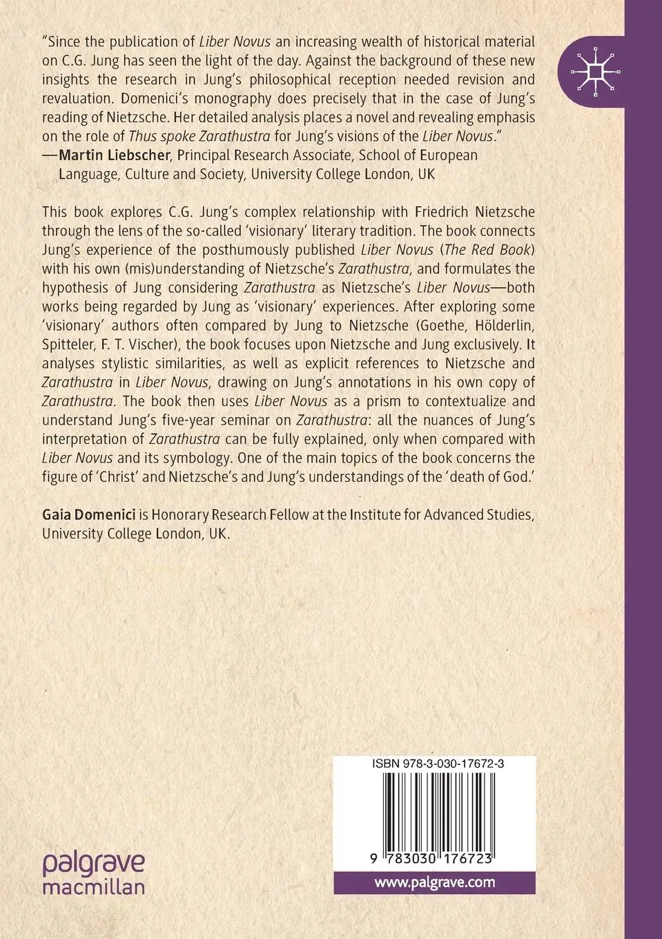 Rückseite: 9783030176723 | Jung's Nietzsche | Zarathustra, The Red Book, and "Visionary" Works