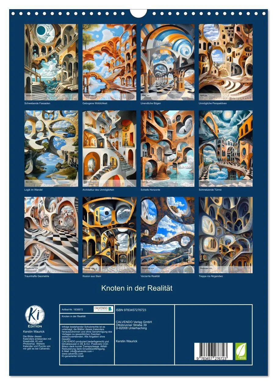 Bild: 9783457276723 | Knoten in der Realität (Wandkalender 2026 DIN A3 hoch), CALVENDO...