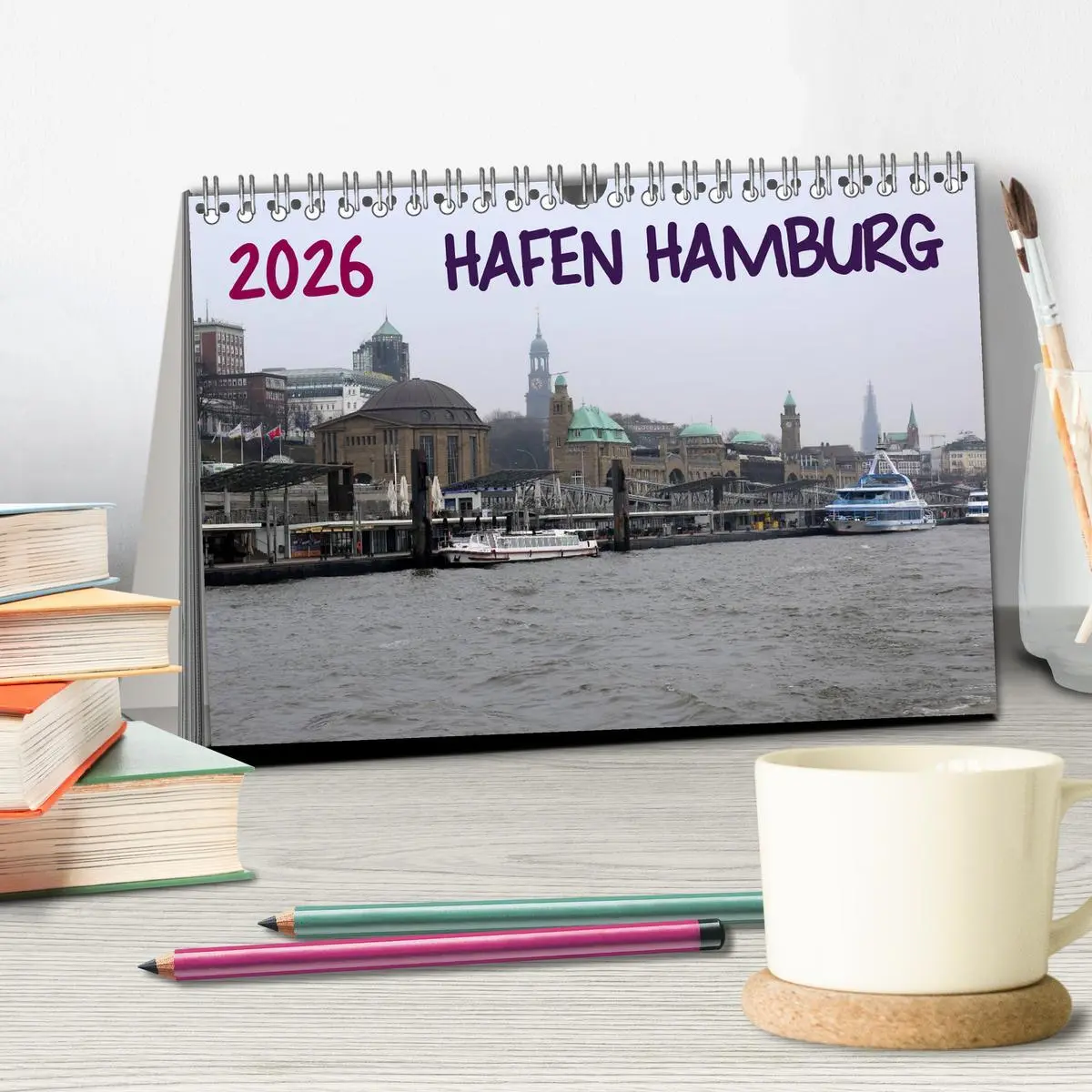 Bild: 9783457966723 | Hafen Hamburg 2026 (Tischkalender 2026 DIN A5 quer), CALVENDO...