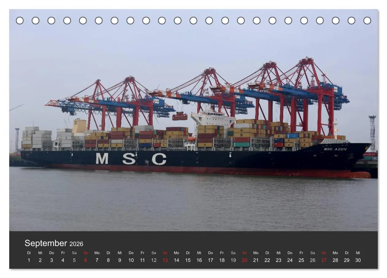 Bild: 9783457966723 | Hafen Hamburg 2026 (Tischkalender 2026 DIN A5 quer), CALVENDO...