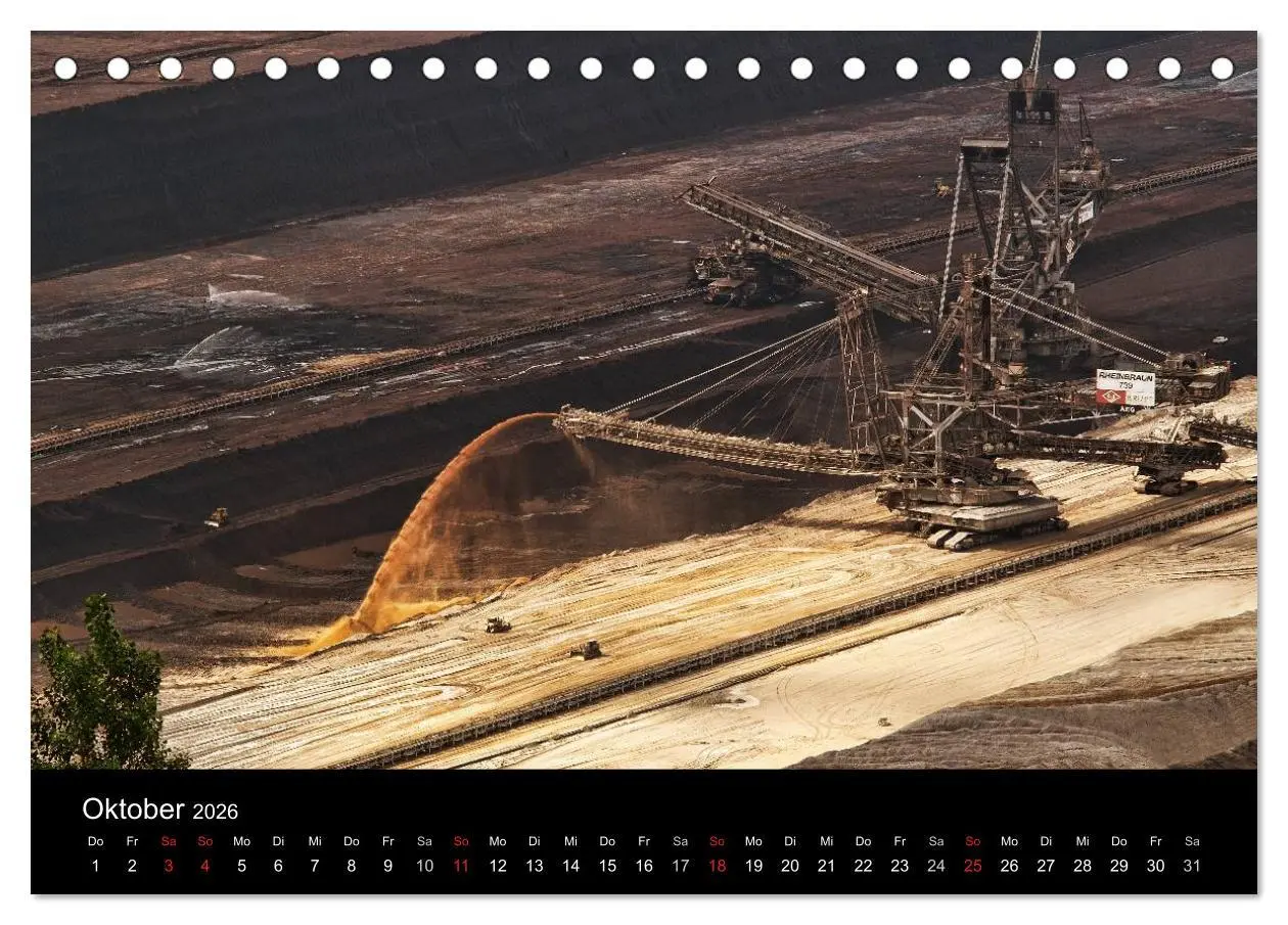 Bild: 9783516056723 | Der Tagebau (Tischkalender 2026 DIN A5 quer), CALVENDO Monatskalender