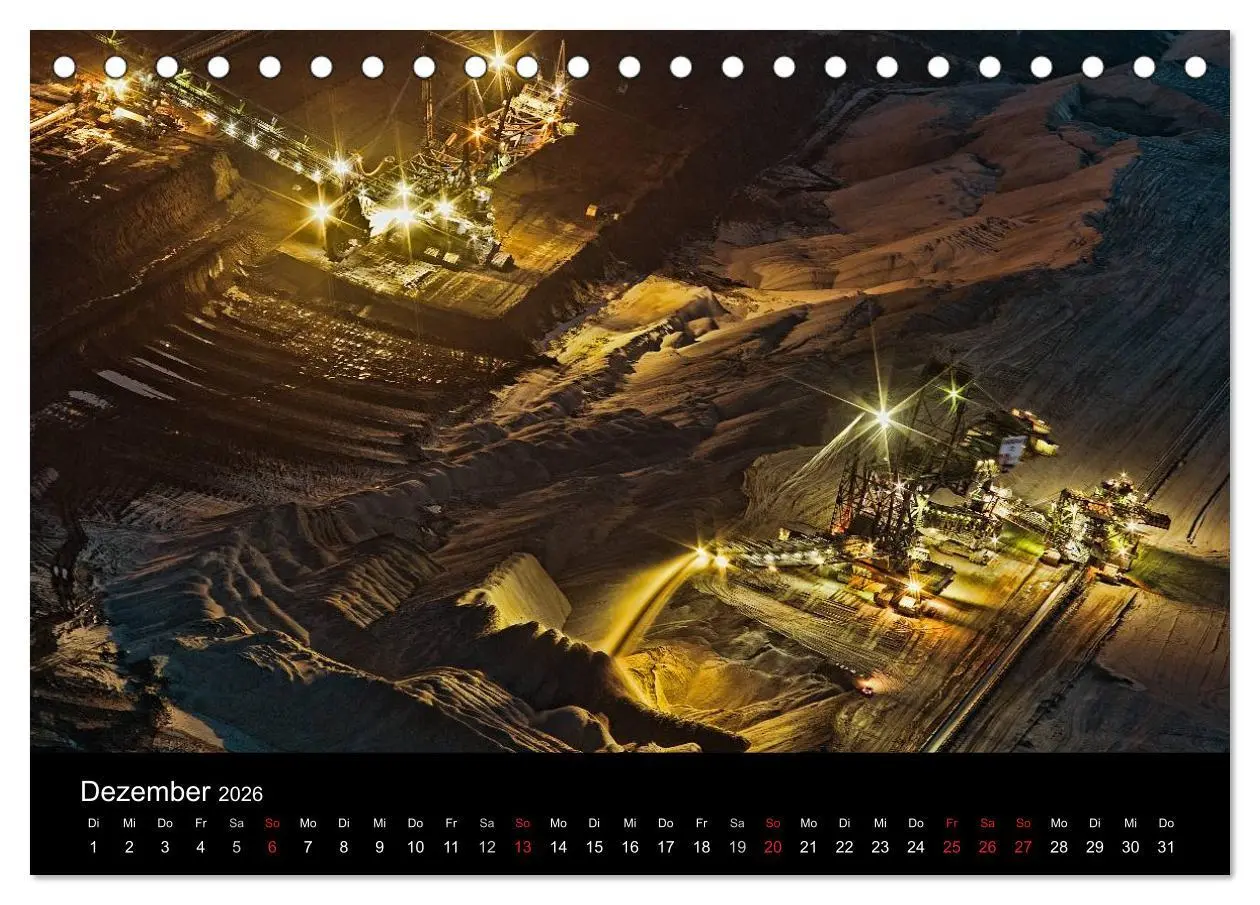Bild: 9783516056723 | Der Tagebau (Tischkalender 2026 DIN A5 quer), CALVENDO Monatskalender