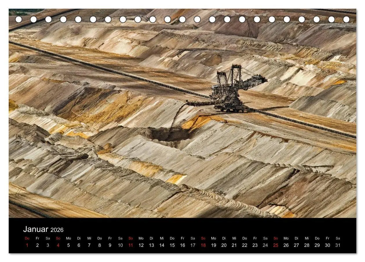 Bild: 9783516056723 | Der Tagebau (Tischkalender 2026 DIN A5 quer), CALVENDO Monatskalender