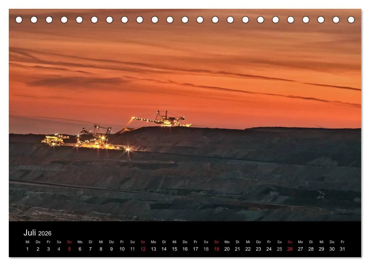 Bild: 9783516056723 | Der Tagebau (Tischkalender 2026 DIN A5 quer), CALVENDO Monatskalender