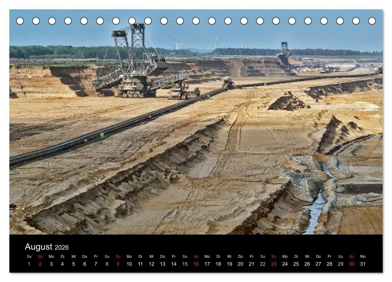 Bild: 9783516056723 | Der Tagebau (Tischkalender 2026 DIN A5 quer), CALVENDO Monatskalender