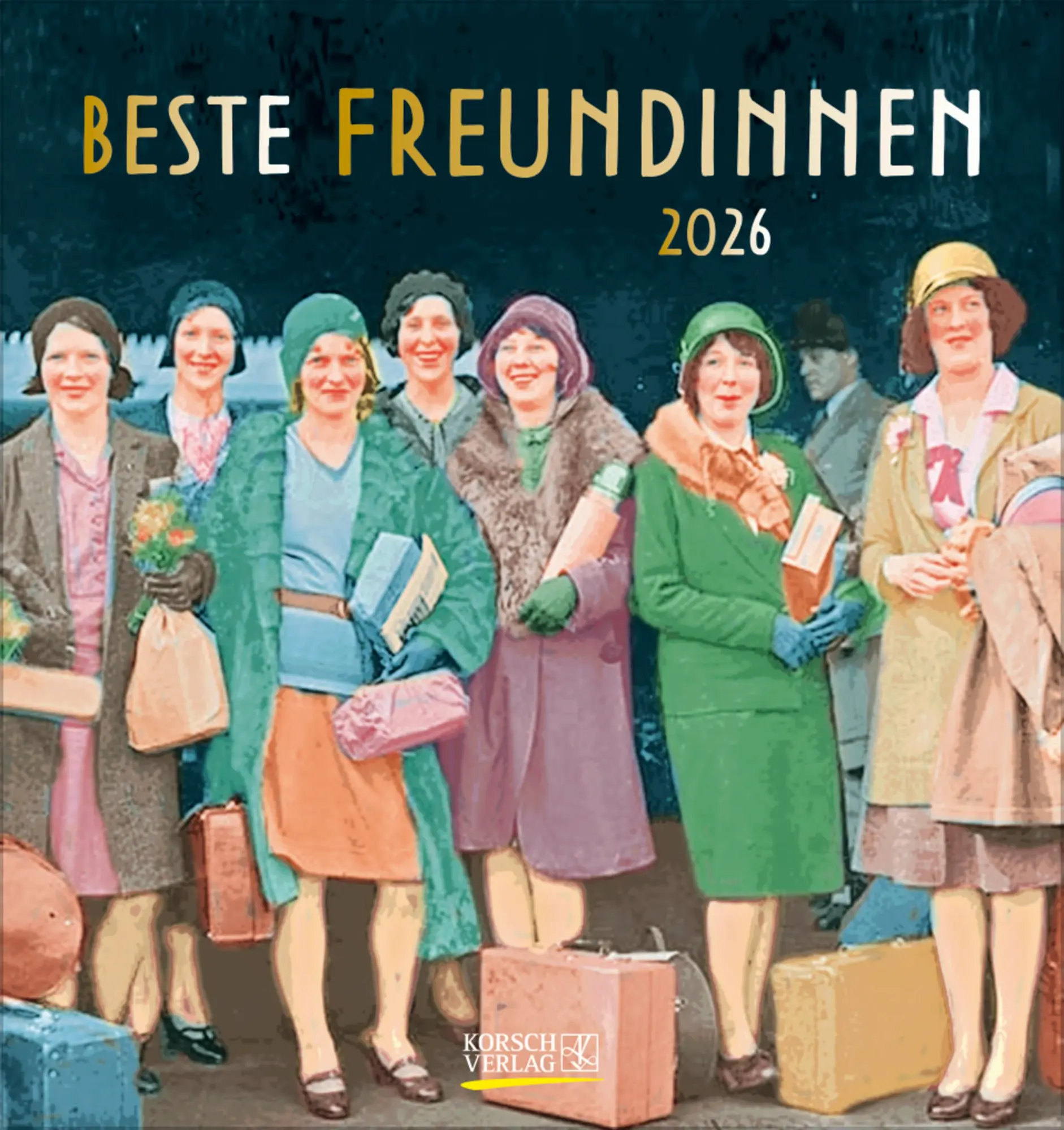 Cover: 9783731886723 | Beste Freundinnen 2026 | aufstellbarer Postkartenkalender | Korsch