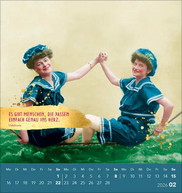 Bild: 9783731886723 | Beste Freundinnen 2026 | aufstellbarer Postkartenkalender | Korsch