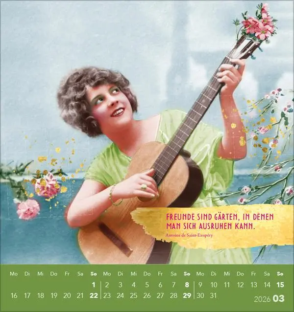 Bild: 9783731886723 | Beste Freundinnen 2026 | aufstellbarer Postkartenkalender | Korsch