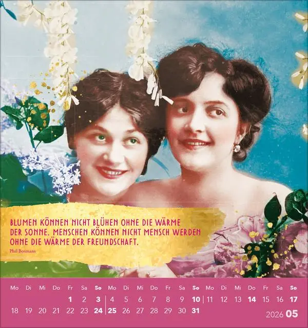 Bild: 9783731886723 | Beste Freundinnen 2026 | aufstellbarer Postkartenkalender | Korsch