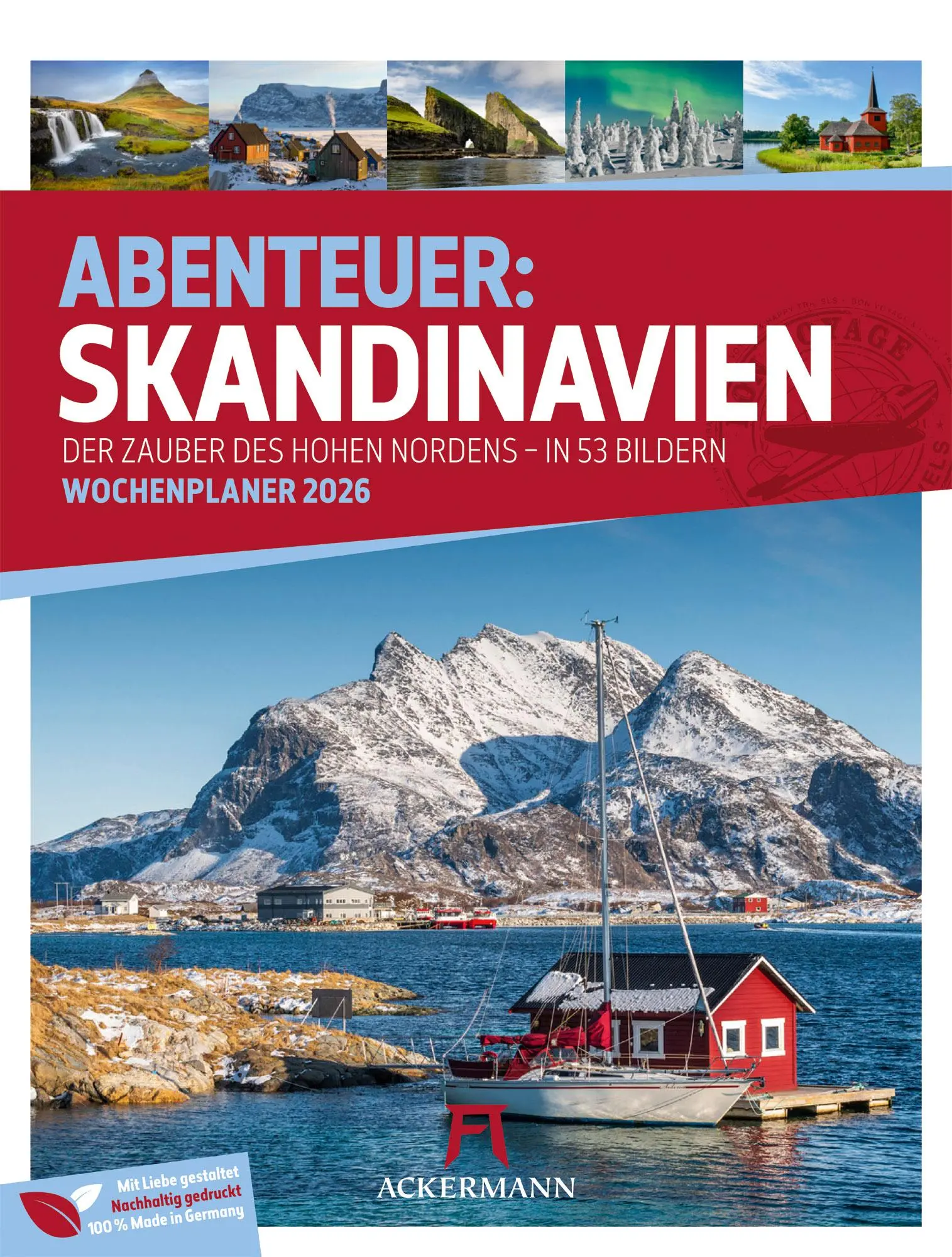 Cover: 9783838426723 | Skandinavien - Der Zauber des hohen Nordens - Wochenplaner Kalender...