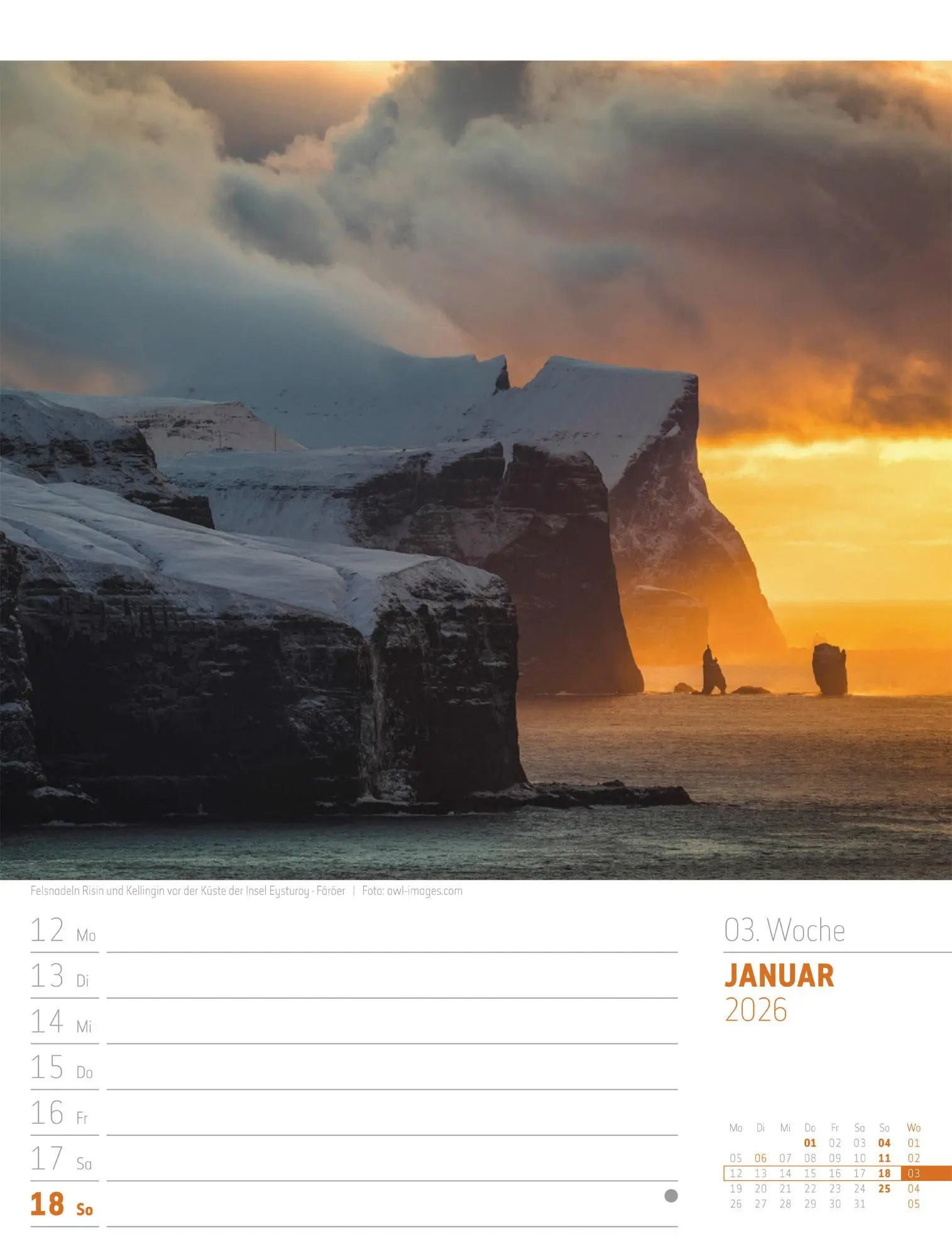 Bild: 9783838426723 | Skandinavien - Der Zauber des hohen Nordens - Wochenplaner Kalender...