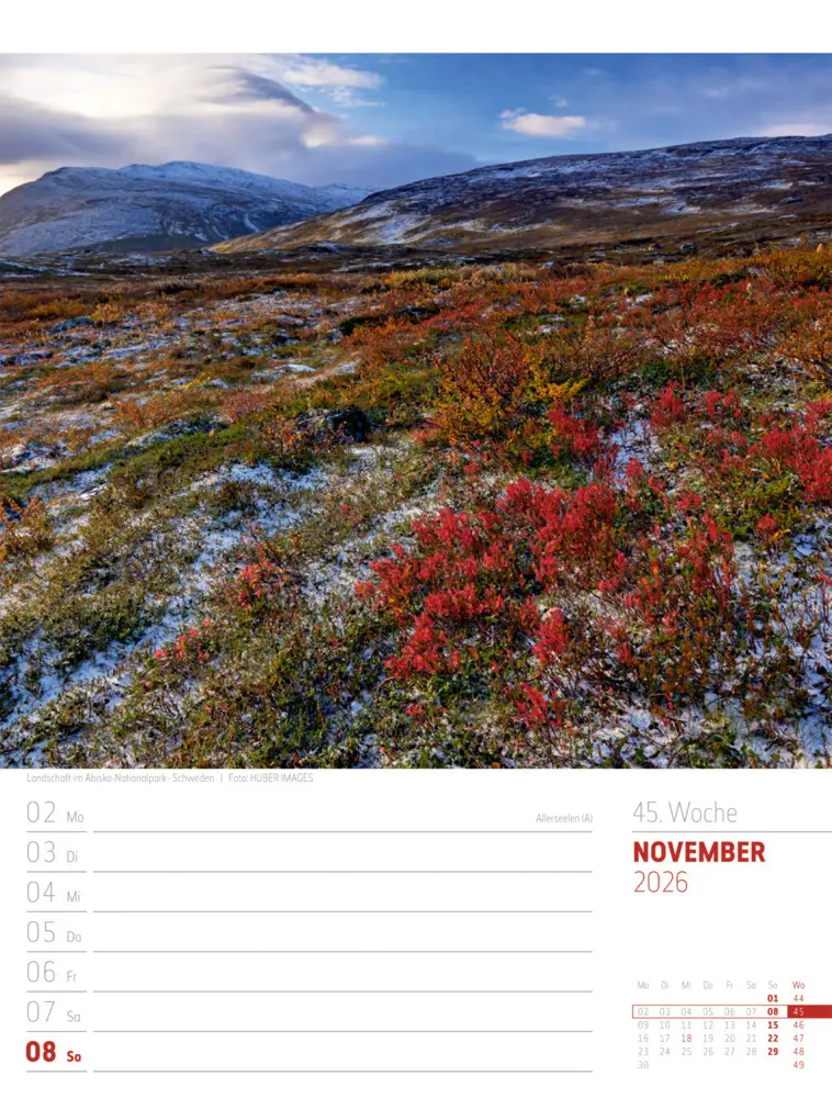 Bild: 9783838426723 | Skandinavien Wochenplaner Kalender 2026 Der Zauber des hohen Nordens