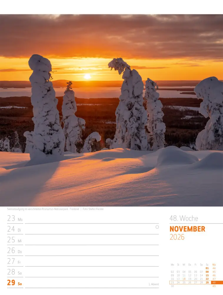 Bild: 9783838426723 | Skandinavien Wochenplaner Kalender 2026 Der Zauber des hohen Nordens